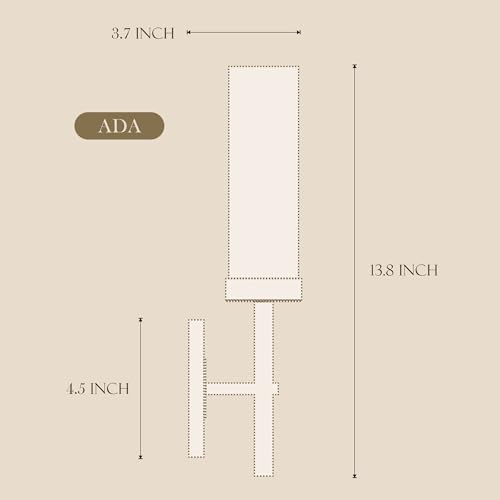 Image of Wall Sconces Set of 2 (with 2 Bulbs), Modern Bathroom Wall Sconces Lighting with Thickened Glass, Hardwired Wall Mount Light Fixtures for Bathroom, Bedroom, Hallway, Living Room(Gold)