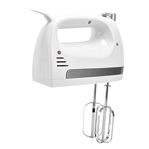 EU-Stecker 220V, Schneebesen Abnehmbarer Edelstahl-Eiermixer 5 Geschwindigkeiten einstellbar für Restaurant für Küche