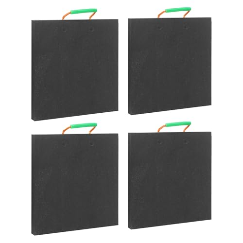 wruoiweods 4Pcs Medium Outrigger Pad 18' x 18' x 1.5' Thick, Heavy Duty Outrigger Pad for RV with Textured Surface and Built-in Handle for Crane, Wrecker, Tow Truck, Service Truck