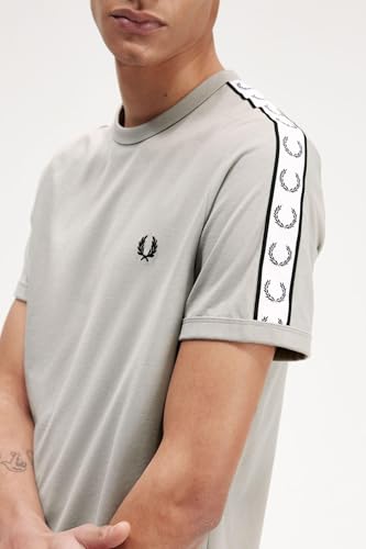 T-shirt Taped Ringer Fred Perry en maille de coton premium durable - 2
