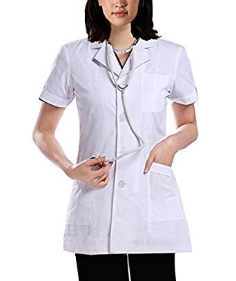 Roks PrimeSurgicals Lab Apron women Half Sleeves (100% Cotton) (40) (B07VC3CN15) Amazon Price History, Amazon Price Tracker