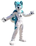 Fursuit Mascot Factory Store Blue Husky Dog Wolf Fox Fursuit Furry Costume Fancy Dress Cosplay Birthday Party Cosplay Gift
