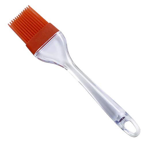 Norpro Silicone Brush, Red, 9in/23 x 2in/5cm