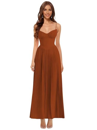 M·Q NAIL Plus Size Bridesmaid Dresses Long Pleated Chiffon Fall
