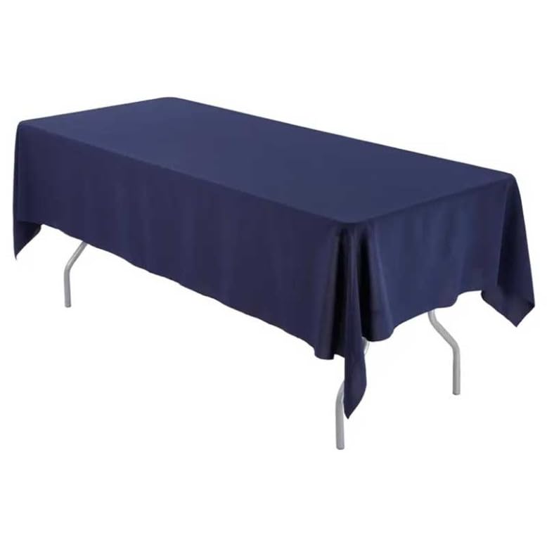 Dragées Anahita Nappe Buffet Bleu Marine Tissu 180x300cm Mariage