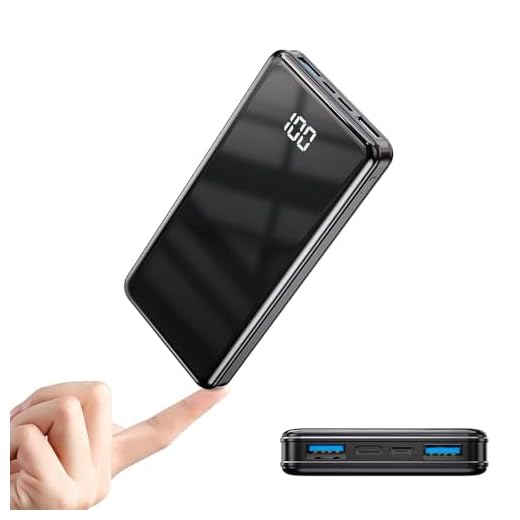 Mini Power Bank 12000mAh con 3 Uscite e 2 Ingressi Ricarica Rapida 22.5W Caricabatterie Portatile con USB C,Carica Batterie Portatile per Cellulare con Torcia, powerbank potente per iphone, Samsung