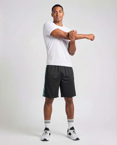 Image of Real Essentials 5 Pack: Men's 9 inch Mesh Shorts - Athletic Gym, Workout, Basketball, Running, Casual Lounge Activewear Pockets