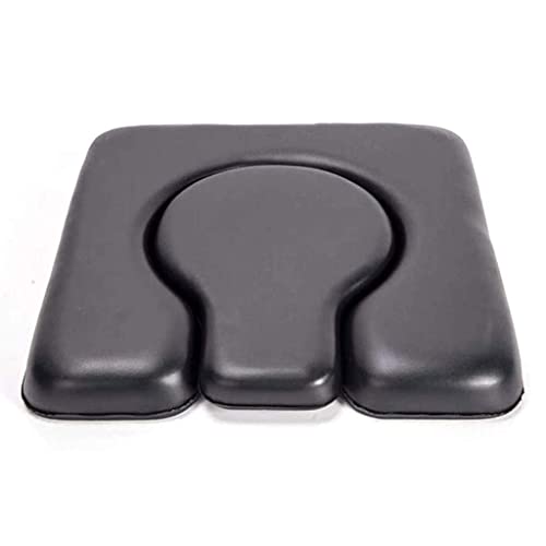 BDXZJ PU Siège de Toilette, Coussin Chaise Percée en Acier Inoxydable Coussin Chaise Pot Personnes Âgées pour Personnes À Mobilité Réduite Âgées Et Personnes Handicapées Cover