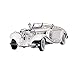 NHDTM Kit Jouets Voitures Métal Robuste 1:18 pour Mercedes Benz 500k Vintage Voiture Alliage Monobloc Moulé sous Pression Modèle Voiture Jouets Cadeaux pour Enfants Merveilleux Cadeau Vacances