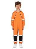 Oyolan Unisex Kinder Regenanzug Wasserdichter Overall Mit Kapuze Regenoverall Langen Ärmeln Anzug...
