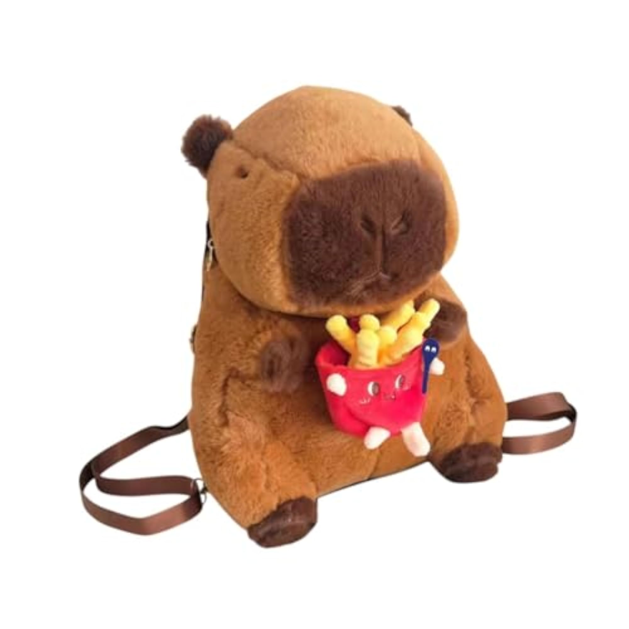 Capybara Plush Toy Backpack, Adjustable Straps for Kids