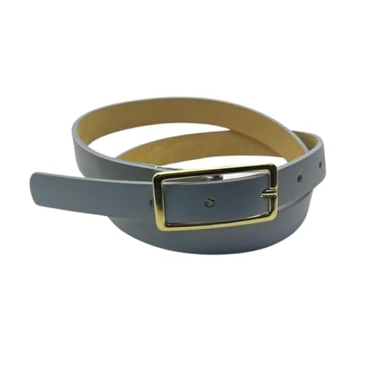 Cinto Feminino de Couro Com Fivela Retangular Dourada (P - 85)