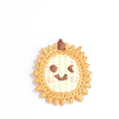 Parches de Bordado 30 Parches de Ganchillo Hechos a Mano 3 a 4 cm con Forma Fruta, pequeños Bordados for Planchar en la Ropa(Lemon 4.2 * 3.5cm)
