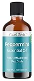 Viva Doria Peppermint Essential Oil, 100% Pure, Natural, Northwest Peppermint Essential Oil, Undiluted, for Aromatherapy | Food Grade, 118 mL (4 Fluid Ounce)
