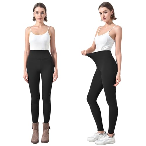 Ipletix Women's Fleece Lined Leggings Black LXL - image 7