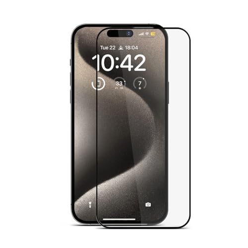 Image of GRIPP Matte Japanese Tempered Glass Screen Protector for iPhone 15 (6.1 inch), Anti-Glare, 2.5D Round Edges, Scratch-Resistant, 9H Hardness, Full Screen Coverage, Bubble Free