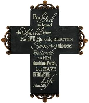 Mardel John 316 Wall Cross, 10 x 12 inches