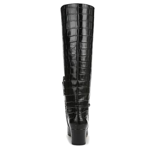 Franco Sarto Women's Sorelina Fashion Boot Black Croc Print Leather 10 M by Franco Sarto - Used condition - Image 3