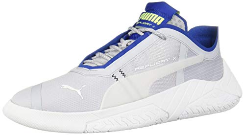 PUMA Puma Unisex-Adult REPLICAT X Circuit Sneaker, Grey Dawn-Galaxy Blue White, 9.5 M US