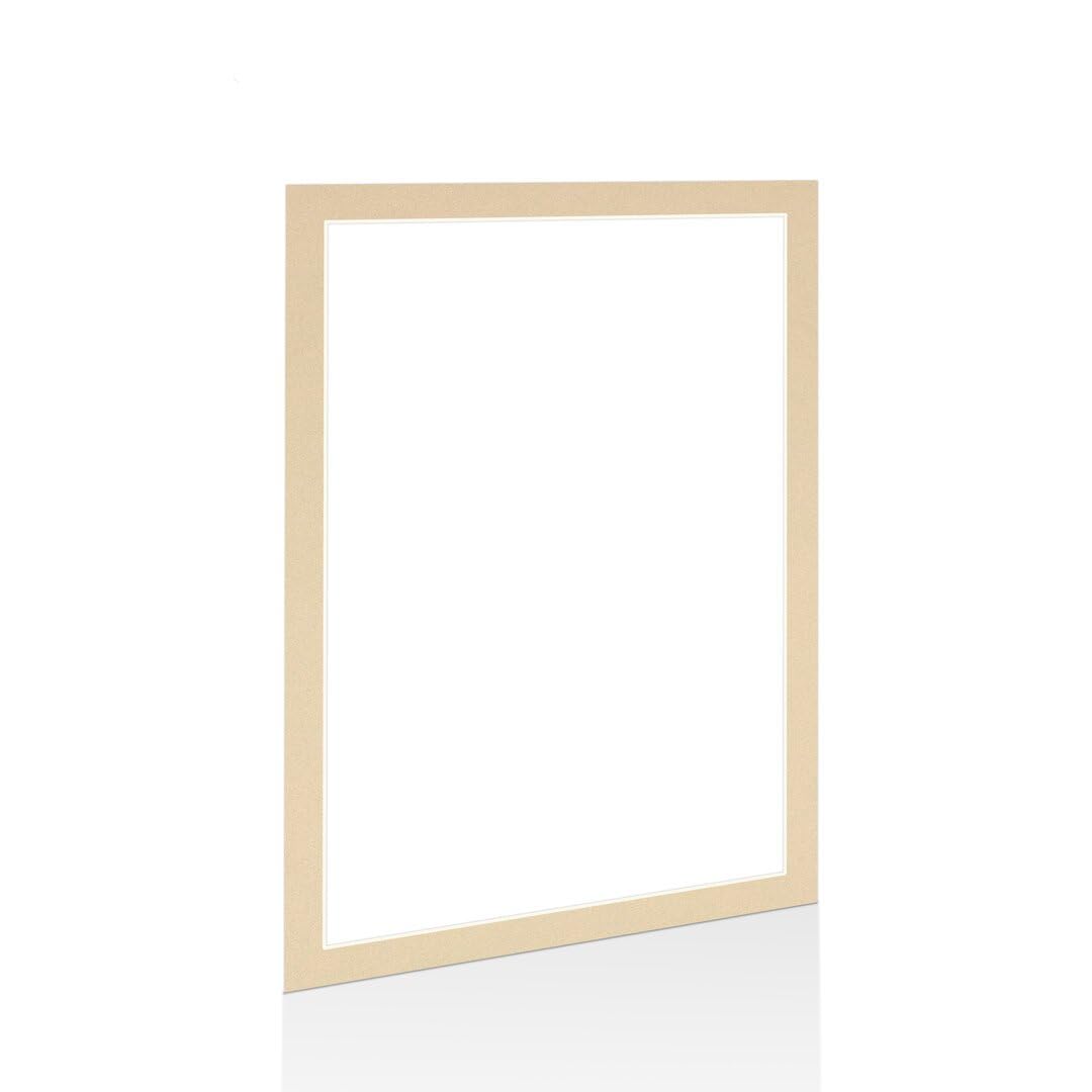 Procut Global 100x70cm Ivory Picture Mounts to Fit 90x60cm Aperture - Precision Cut Cardboard Photo Mount - Ideal for Frames, Prints, Artwork & Certificates - Sizes & Colours Available