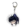 CHAOZI0 6pcs Jujutsu Kaisen Keychain Pendant Anime double-sided transparent acrylic pendant, keychain pendant - Image 4
