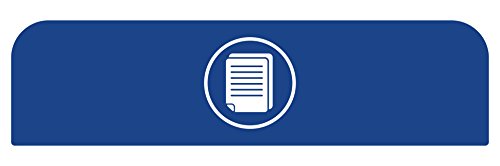Image of Rubbermaid Commercial Products 1961593 Configure Waste Receptacle Recycling Sign, Paper, 33 gal, Blue