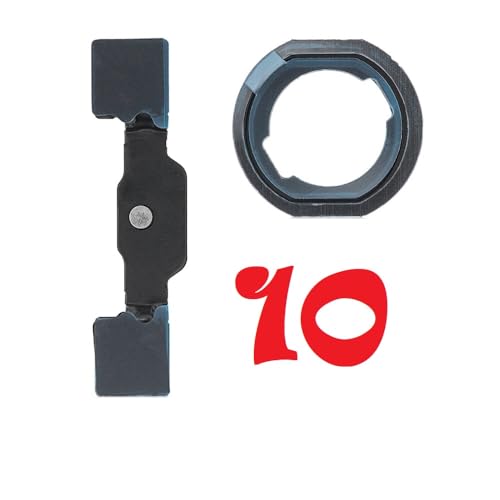 Epartsolution Lot of 1-30 Replacement for iPad 5/iPad 6/iPad 7/iPad 8/iPad 9 Home Button Bracket + Rubber Gasket (10)