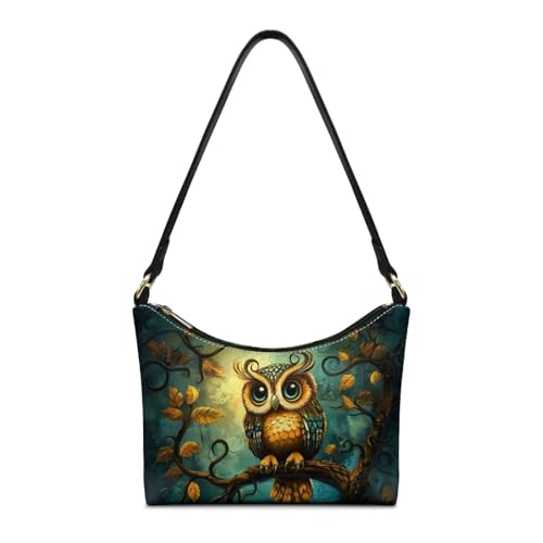 Image of Handbag for Women Leather Underam Shoulder Bag with Zipper Fashion Work Purse Waterproof Travel Wallet