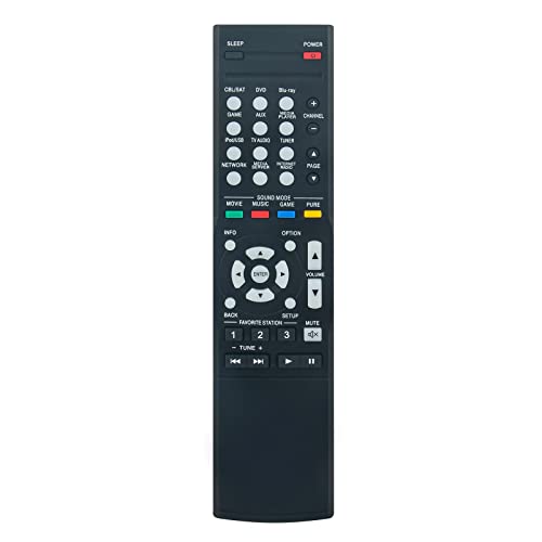 RC-1181 RC1181 Replacement Remote Compatible with Denon Audio/Video Receiver AVR-E300 AVRE300, Black