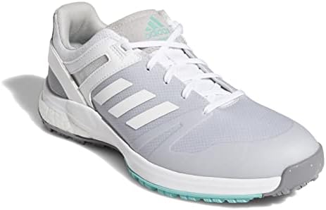 adidas Women's Golf Shoe, White/White/Acid Mint, 6.5 | Image 2