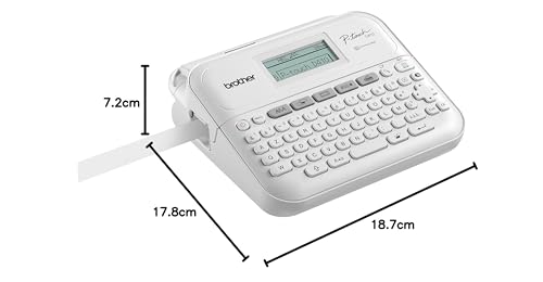 Brother P-Touch PT-D410VP | Étiqueteuse pour Bureau et Domicile | Avec Malette de Transport Incluse | Pour Rubans TZE de 3,5 à 18 mm de Large | Jusqu'à 20 mm/Secondes