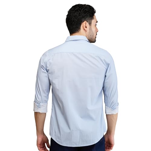 Image of Being Human Black Slim Fit Regular Collar Men's Shirt Clothing