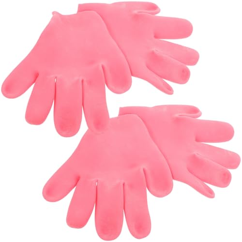 NOLITOY Silicone Glove Lotion Set 2 Pack Overnight Moisturizing Gloves for Dry Hands for Women Hand Moisturizer