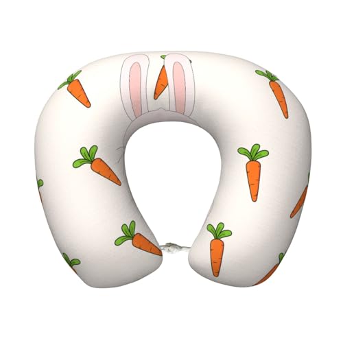 Almohada de viaje espuma viscoelástica U lavable miniatura 1
