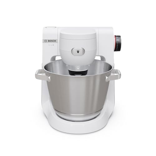 Bosch - Robot de Cocina, Serie 6, 1600W, Amasado Planetario 3D, Set de Pastelería, Triturador, Batidora de vaso ThermoSafe, Blanco, MUMS6EW22 - imagen 2