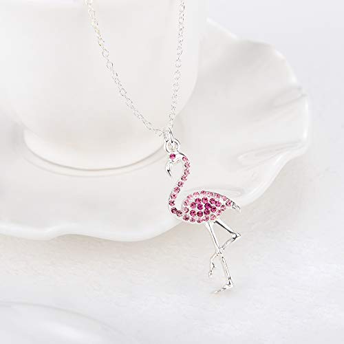 Girls Animal Charm Necklace Jewelry Gifts,Flamingo Horse Unicorn Mermaid Elephant Sloth Pendant for Women Boys2