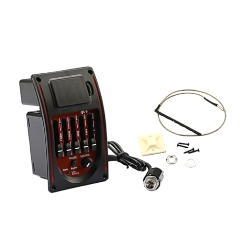 Ecualizador para guitarra, fácil instalación y controles intuitivos para mejorar el sonido, color negro miniatura 1