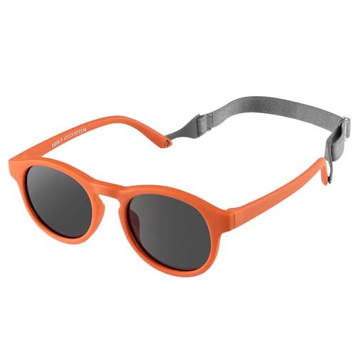 JSMTKJ Baby Sonnenbrille 0-36 Monate, Polarisierte mit Riemen Verstellbar...