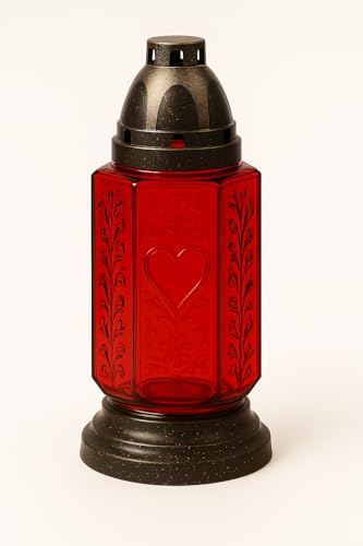 Polish Grave Candle – Z495 Mix- Traditional Memorial Light – Znicz Poland (1, Red)