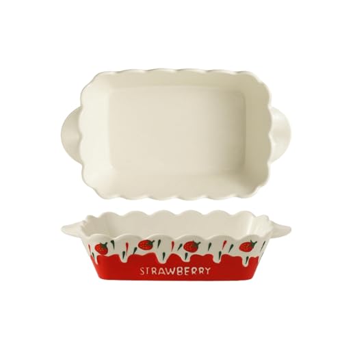 Ceramic household baked rice baking tray tableware, berry baked cheese