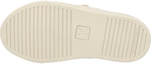 VEJA Small Esplar Velcro (Little Big Kid) Sneaker, Platine/White 1, 2 US Unisex | Image 4