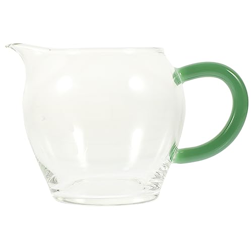 IMIKEYA Fair Cup Glass Gravy Pitcher Reusable Pitcher for Salad Dressing Glass Tea Cup Gravy Boat for Restaurant