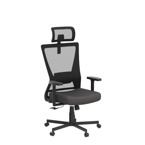 Dripex Office Chair, Ergonomic office Chair,High Back Home Office Desk Chair Computer Chair,Adjustable Headrest and Lumbar Support & 2D Armrest,90°-135°Tilt Angle,Swivel Mesh Task Chair-Black - Image 5
