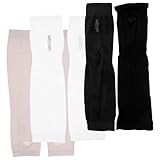 AMUSLESUR Mangas de Compresión para Brazos Hombre, 3 Pares de Protectores Solares Transpirables para Deportes al Aire Libre y Ciclismo