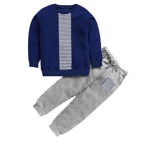 Image of Dress for kids 100% Cotton Brushed Fabric Long Sleeve sweatshirt, Jogger Pant. - Kids Clothes for boys. Casual Wear. All-Season Wear & Comfortable Fit