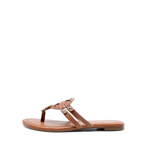 DREAM PAIRS Flip Flops for Women Comfortable Thong Flat Sandals for Summers Dress Beach2