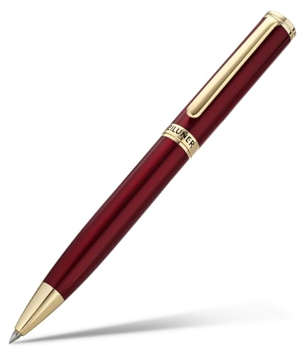 BEILUNER Red Lacquer Gel Pen With 24K Gold Finish