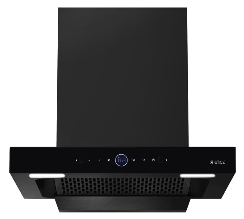 60cm 1600 m3/hr BLDC Filterless Autoclean Kitchen Chimney with 15 Years Motor & 5 Years Comprehensive Warranty | SPT PRO PLUS FL 600 BLDC HAC LTW MS NERO |Black| RPM Display| Touch+Motion Sensor