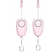 Produktbild Hihey Persönlicher Alarm,2 Stück Taschenalarm Notfall Personal Alarm Schlüsselanhänger mit LED-Licht,Panikalarm Selbstverteidigung Sirene für Frauen,Kinder,Mädchen,ältere Menschen,Explorer