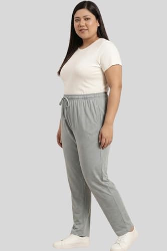 Image of CUPID Women's Cotton Track Pants Regular Fit Lounge Wear Gym Joggers Sports Trouser Night Pants for Ladies